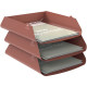CORBEILLE A  COURRIER METAL TERRACOTTA L25 H6,3 P34 CM RECYCLABLE ALBA 