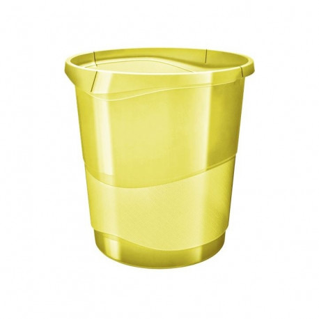 CORBEILLE A PAPIER 14L COLOUR'ICE JAUNE 626287