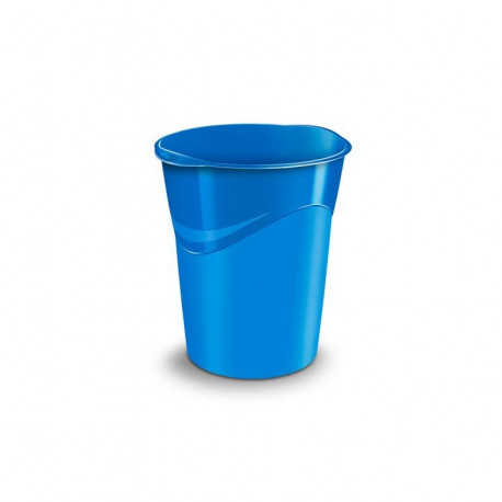 CORBEILLE A PAPIER CEPPRO GLOSS BLEU OCEAN 14l RECYCLABLE **FAB France**  CEP