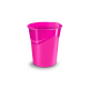 CORBEILLE A PAPIER CEPPRO GLOSS ROSE PEPSY 14l  RECYCLABLE **FAB France**CEP