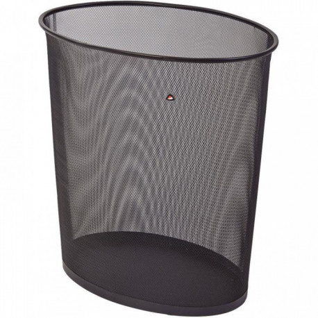 CORBEILLE À PAPIER MESH 40L EN MÉTAL NOIRE
