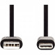CORDON USB 2.0 TYPE A VERS TYPE C 1M NOIR