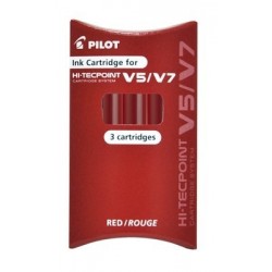 ETUI DE 3 RECH. V5V7 ROUGE PILOT 4902505444449