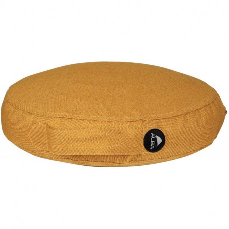 COUSSIN D'ASSISE ERGONOMIQUE ERGOPAD JAUNE SAFRAN Diam 35 cm. H 6cm ET130 KG  MAX ALBA