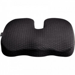 COUSSIN D’ASSISE GEL REFROIDISSANT AVEC MÉMOIRE DE FORME sciatique, coccyx pour soulager P/ chaises de bureau, siège de voiture,