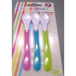 CUILLERE DOUCE 15X2X0.6CM POLYPRO LOTX3 COUL ASS A