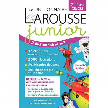 DICTIONNAIRE LAROUSSE JUNIOR EDITION 2025