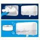 DISTRIBUTEUR TORK TWIN 2 ROULEAUX PLASTIQUE BLANC T7 558040