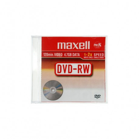 DVD-RW REINSCRIPTIBLE 4,7 2X  PACK DE 5 MAXELL
