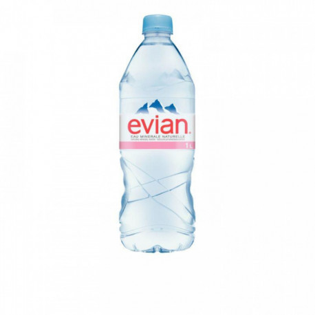 EAU PLATE  EVIAN 1L  PACK DE 12 8010036 RECYCLABLE FAB France 