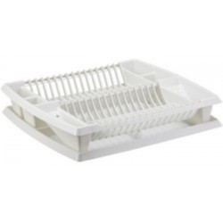 EGOUTTOIR A VAISSELLE AVEC TABLETTE BLANC