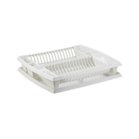 EGOUTTOIR A VAISSELLE AVEC TABLETTE BLANC