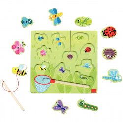 ENCASTREMENT EN BOIS 10 PIÈCES, LA CHASSE AUX INSECTES