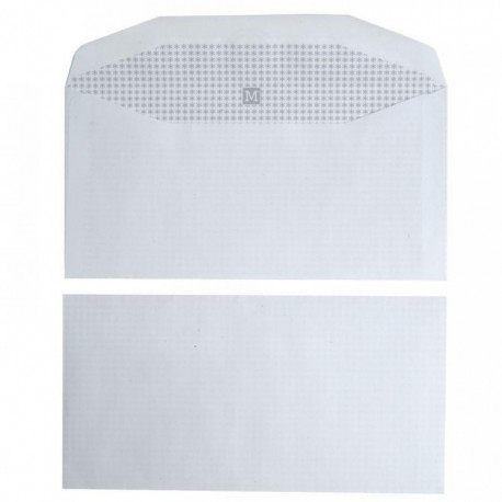 ENVELOPPE INSERTION AUTOMATIQUE  114X229 80G BLCBTE 1000 