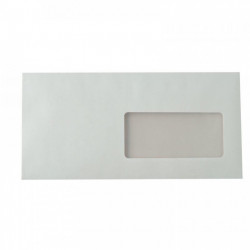 ENVELOPPES110X220 90G *BTE500*BLC *COU1193* FENETRE 45X100 BP PEF FAB FRANCE