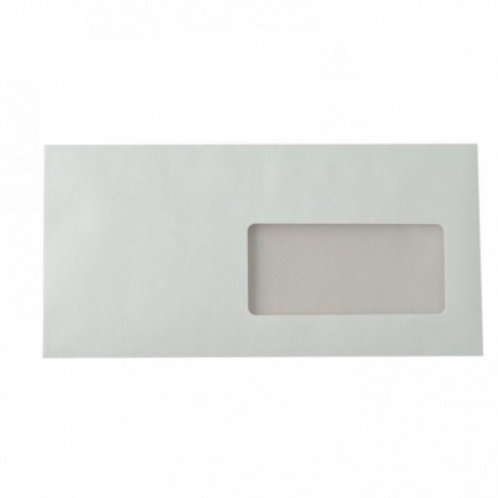 ENVELOPPES110X220 90G *BTE500*BLC *COU1193* FENETRE 45X100 BP PEF FAB FRANCE