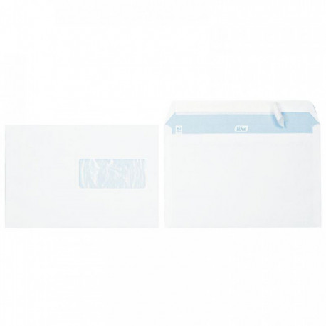 ENVELOPPES **BTE500**BLANCHES C5 162X229 80G/M² FENETRE 45X100 BP PEFC NF COU1166