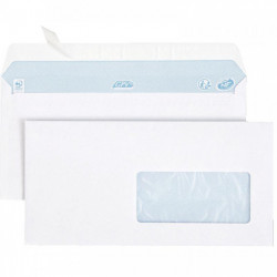 ENVELOPPES**BTE500* BLANCHES DL 110X220 80G/M FENETRE 45X100 BP NF PEFC FAB.FRANCE