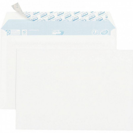 ENVELOPPES C5 *BTE 70* 162X229 BLANCHES 80G NF PEFC