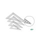 EQUERRE GRADUEE PLASTIQUE  16CM 45° 31216