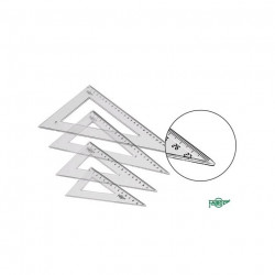 EQUERRE GRADUEE PLASTIQUE  16CM 45° 31216