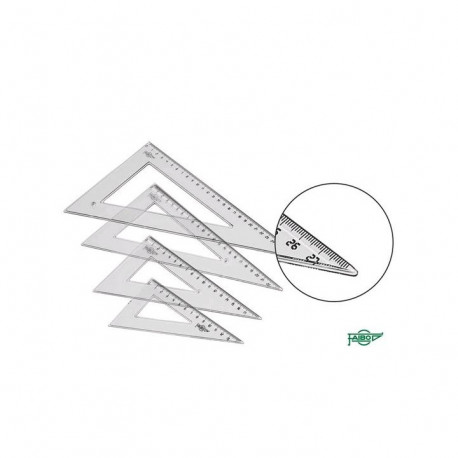 EQUERRE GRADUEE PLASTIQUE  16CM 45° 31216