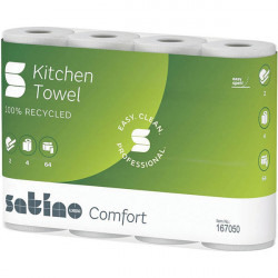 ESSUIE-TOUT  2PLIS BLANC PQT4 DE 64F 26X22 FIBRE RECYCLE ECOLABEL CONTACT ALIMENTAIRE SATINO 