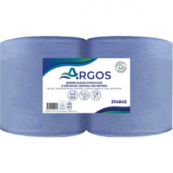 ESSUIE TOUT MAIN INDUSTRIEL 2 PLIS 1000F  PQT2 RESISTANCE ACCRUE A L HUMIDITE  350 MÈTRES BLEU ARGOS ECOLABEL CONTACT ALIMENTAIR