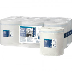 ESSUIE TOUT MAINS 2 PLIS  PQT6 M4 P1  BOBINES DEVIDAGE CENTRAL 300M BLANC TORK REFLEX AGEC FSC ECOLABEL CONTACT ALIMENTAIRE 895F