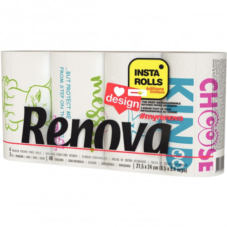 ESSUIE-TOUT RENOVA ACTIVE 2 PLIS PQT8 ROULEAUX