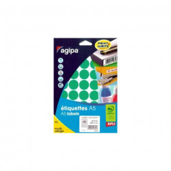 ETIQ. RONDE D 24MM MAUVE POCH. 400 AGIPA 114326