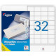 ETIQUETTES 51X33.8  MULTI-USAGE PLANCHE A4  BTE 3200 AGIPA 100634
