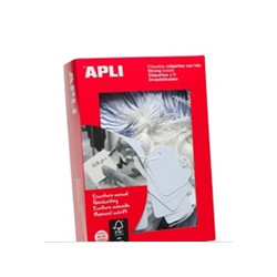 ETIQUETTES A FIL BLANCHES 18X29MM BTE X1000