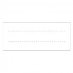 ÉTIQUETTES POUR PROTÈGE-CAHIERS **PQT DE 100** 2,5X6CM