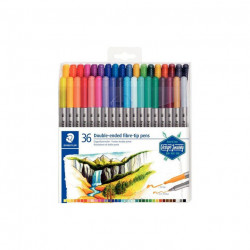 ÉTUI DE 36 FEUTRES DOUBLE POINTE DESIGN JOURNEY