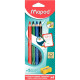ETUI DE 4 CRAYONS EFFAÇABLE MARKERPEPS ASSORTIS + 1 TAILLE CRAYON