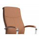 FAUTEUIL DE DIRECTION SIMILI CUIR CREME BASE ACIER MAX