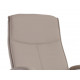 FAUTEUIL DE DIRECTION SIMILI CUIR GRIS BASE ACIER MAX