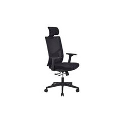 FAUTEUIL ZACK ASSISE TISSU NOIR DOS FILET NOIR-TETIERE-ACC.1D-TRANSLATION