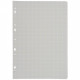 FEUILLE MOBILE  FORMAT A4, QUADRILLÉ 5X5, PAPIER BLANC 90G.PQT50