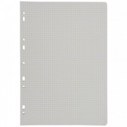 FEUILLE MOBILE  FORMAT A4, QUADRILLÉ 5X5, PAPIER BLANC 90G.PQT50