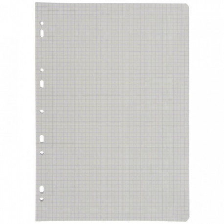 FEUILLE MOBILE  FORMAT A4, QUADRILLÉ 5X5, PAPIER BLANC 90G.PQT50