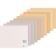 FEUILLES MI-TEINTES 50X65 CM TEINTES PASTELS PQT DE 10
