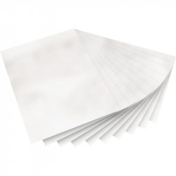 FEUILLES TRANSPARENTES ÉLECTROSTATIQUES POUR VITRAIL 23X33CM POCH. DE 10