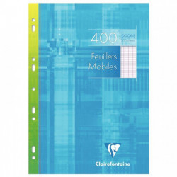 FEUILLETS MOBILES COPIES SIMPLES A4 SEYES 90G BLANC - PQT200 (400 PAGES) 21X29,7 PEROREES FAB France PEFC 100% recyclable CLAIRE