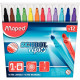  FEUTRE DE COLORIAGE  SCHOOL PEPS POCHETTE DE 12 MAPED  DE COLORIAGE POINTE MOYENNE  ULTRA LAVABLE 