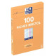 FICHES BRISTOL - PQT 100 - 5X5 COLORIS ASSORTIS 210X297