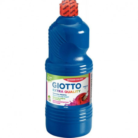 FLACON DE 1L DE GOUACHE LIQUIDE GIOTTO, BLEU FONCÉ