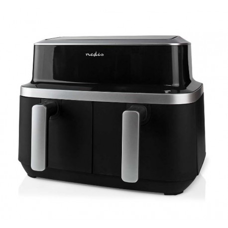 FOUR AVEC FRITEUSE A AIR CHAUD CUISSON SANS HUILE 12L MULTIFONCTION 9-EN-12 COMPARTIMENTS  AIR FYER