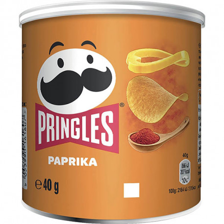 GATEAUX SALES  PRINGLES PAPRIKA DE 40 G  PQT12